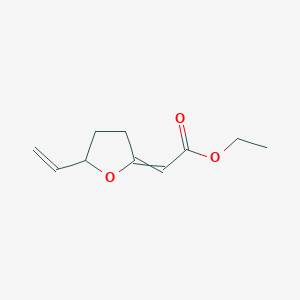 molecular formula C10H14O3 B14238728 Ethyl (5-ethenyloxolan-2-ylidene)acetate CAS No. 367253-56-3