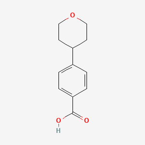 molecular formula C12H14O3 B1423876 4-(Oxan-4-yl)benzoic acid CAS No. 1086391-97-0
