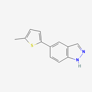 molecular formula C12H10N2S B1423877 5-(5-METHYL-THIOPHEN-2-YL)-1H-INDAZOLE CAS No. 885272-88-8
