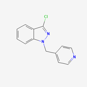 molecular formula C13H10ClN3 B1423879 3-Chloro-1-pyridin-4-ylmethyl-1H-indazole CAS No. 885272-01-5