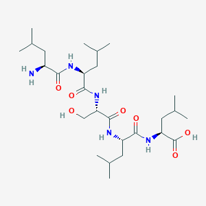 molecular formula C27H51N5O7 B14238803 L-Leucine, L-leucyl-L-leucyl-L-seryl-L-leucyl- CAS No. 364331-02-2