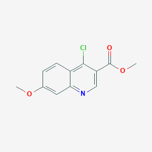 molecular formula C12H10ClNO3 B1423882 Methyl 4-chloro-7-methoxyquinoline-3-carboxylate CAS No. 1123169-50-5