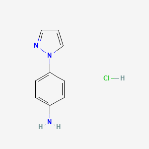 molecular formula C9H10ClN3 B1423885 4-(1H-pyrazol-1-yl)aniline hydrochloride CAS No. 913848-94-9