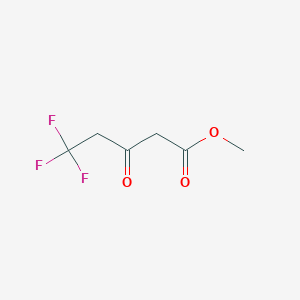 molecular formula C6H7F3O3 B1423886 5,5,5-三氟-3-氧代戊酸甲酯 CAS No. 915213-24-0