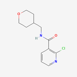 molecular formula C12H15ClN2O2 B1423908 2-Chloro-N-(tetrahydro-2H-pyran-4-ylmethyl)-nicotinamide CAS No. 1220035-49-3