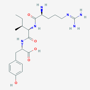 molecular formula C21H34N6O5 B14239103 Arginyl-isoleucyl-tyrosine CAS No. 233673-40-0