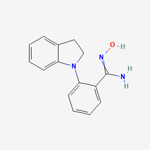 2-(2,3-Dihydro-1H-indol-1-YL)-N'-hydroxybenzenecarboximidamide