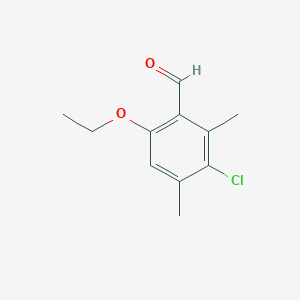 3-Chloro-6-ethoxy-2,4-dimethylbenzaldehyde