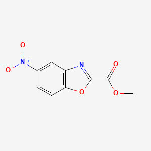 molecular formula C9H6N2O5 B1423924 5-Nitro-benzooxazole-2-carboxylic acid methyl ester CAS No. 49559-61-7