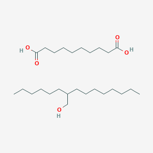 molecular formula C26H52O5 B14239280 Decanedioic acid;2-hexyldecan-1-ol CAS No. 402582-49-4