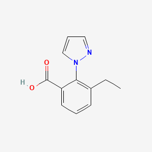 3-Ethyl-2-(1H-pyrazol-1-YL)benzoic acid