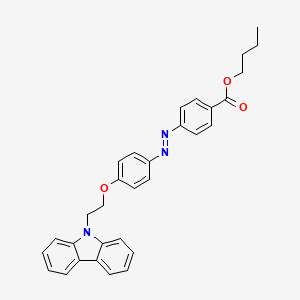 molecular formula C31H29N3O3 B14239290 Butyl 4-[(E)-{4-[2-(9H-carbazol-9-yl)ethoxy]phenyl}diazenyl]benzoate CAS No. 415900-75-3