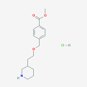 Methyl 4-{[2-(3-piperidinyl)ethoxy]-methyl}benzoate hydrochloride