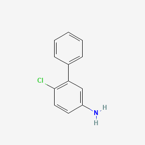 molecular formula C12H10ClN B1423936 6-Chloro-biphenyl-3-ylamine CAS No. 56970-25-3