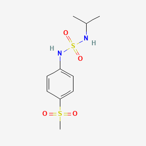 molecular formula C10H16N2O4S2 B14239378 N-[4-(Methanesulfonyl)phenyl]-N'-propan-2-ylsulfuric diamide CAS No. 340185-07-1
