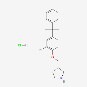 3-{[2-Chloro-4-(1-methyl-1-phenylethyl)phenoxy]-methyl}pyrrolidine hydrochloride
