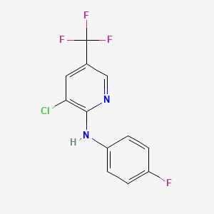 3-Chloro-N-(4-fluorophenyl)-5-(trifluoromethyl)-2-pyridinamine