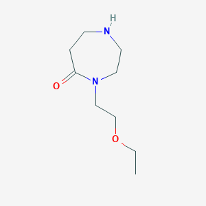molecular formula C9H18N2O2 B1423946 4-(2-Ethoxyethyl)-1,4-diazepan-5-one CAS No. 1220030-50-1