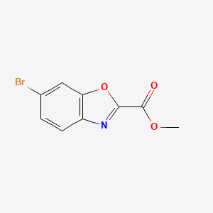 molecular formula C9H6BrNO3 B1423950 Methyl 6-bromobenzo[d]oxazole-2-carboxylate CAS No. 954239-67-9