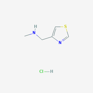 molecular formula C5H9ClN2S B1423951 Methyl-thiazol-4-ylmethyl-amine hydrochloride CAS No. 1187928-14-8