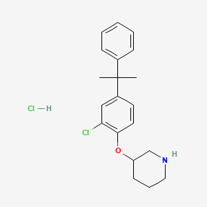 3-[2-Chloro-4-(1-methyl-1-phenylethyl)phenoxy]-piperidine hydrochloride