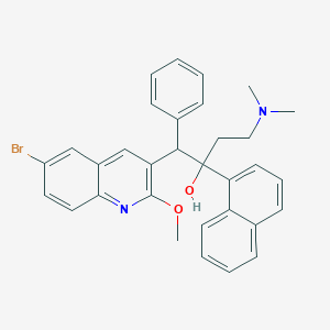 1-(6-Bromo-2-methoxy-3-quinolyl)-4-(dimethylamino)-2-(1-naphthyl)-1-phenyl-butan-2-ol