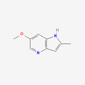 molecular formula C9H10N2O B1423966 6-methoxy-2-methyl-1H-pyrrolo[3,2-b]pyridine CAS No. 1190316-49-4