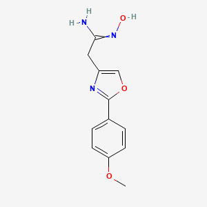 N'-Hydroxy-2-[2-(4-methoxyphenyl)-1,3-oxazol-4-yl]ethanimidamide