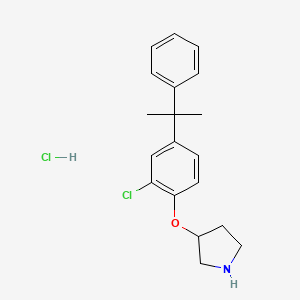 3-[2-Chloro-4-(1-methyl-1-phenylethyl)phenoxy]-pyrrolidine hydrochloride