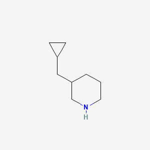molecular formula C9H17N B1423981 3-(Cyclopropylmethyl)piperidine CAS No. 1219979-08-4