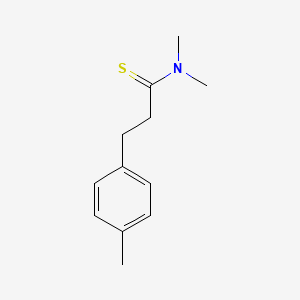 molecular formula C12H17NS B14239828 N,N-dimethyl-3-(4-methylphenyl)propanethioamide CAS No. 409110-63-0