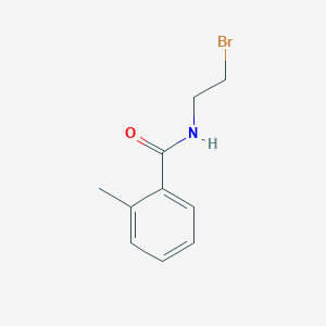 molecular formula C10H12BrNO B14239935 Benzamide, N-(2-bromoethyl)-2-methyl- 