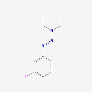 molecular formula C10H14IN3 B14239953 N-ethyl-N-[(3-iodophenyl)diazenyl]ethanamine CAS No. 425436-17-5