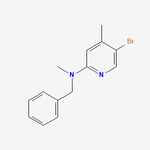 molecular formula C14H15BrN2 B1423998 N-benzyl-5-bromo-N,4-dimethylpyridin-2-amine CAS No. 1219960-97-0
