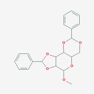 molecular formula C₂₁H₂₂O₆ B014240 2,3:4,6-二-O-亚苄基-α-D-甘露吡喃糖甲基 CAS No. 4148-71-4