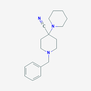 molecular formula C18H25N3 B142400 1'-Benzyl-[1,4'-bipiperidine]-4'-carbonitrile CAS No. 84254-97-7
