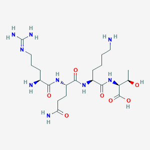 molecular formula C21H41N9O7 B14240252 L-Threonine, L-arginyl-L-glutaminyl-L-lysyl- CAS No. 211119-58-3