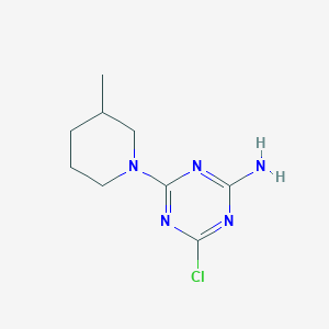 4-Chloro-6-(3-methylpiperidin-1-yl)-1,3,5-triazin-2-amine