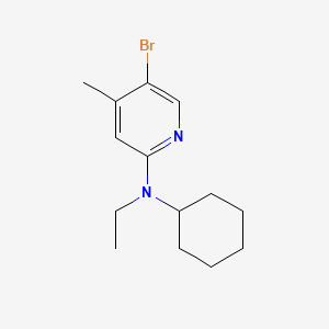 molecular formula C14H21BrN2 B1424029 5-bromo-N-cyclohexyl-N-ethyl-4-methylpyridin-2-amine CAS No. 1220029-04-8