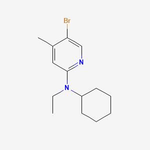 molecular formula C14H21BrN2 B1424029 N-(5-Bromo-4-methyl-2-pyridinyl)-N-cyclohexyl-N-ethylamine CAS No. 1220029-04-8
