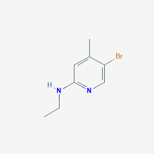 molecular formula C8H11BrN2 B1424031 5-bromo-N-ethyl-4-methylpyridin-2-amine CAS No. 1220036-82-7