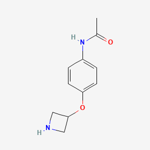 molecular formula C11H14N2O2 B1424034 N-(4-(Azetidin-3-yloxy)phenyl)acetamide CAS No. 1219961-29-1