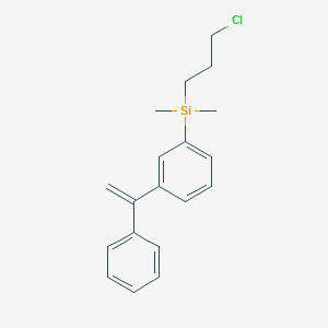 molecular formula C19H23ClSi B14240361 Silane, (3-chloropropyl)dimethyl[3-(1-phenylethenyl)phenyl]- CAS No. 384793-12-8