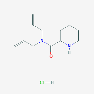 molecular formula C12H21ClN2O B1424046 N,N-Diallyl-2-piperidinecarboxamide hydrochloride CAS No. 1236260-73-3