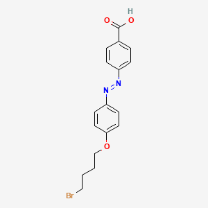 molecular formula C17H17BrN2O3 B14240480 Benzoic acid, 4-[[4-(4-bromobutoxy)phenyl]azo]- CAS No. 302810-80-6
