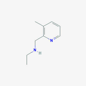 molecular formula C9H14N2 B1424049 N-[(3-Methyl-2-pyridinyl)methyl]-1-ethanamine CAS No. 952194-95-5