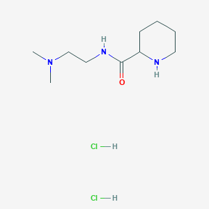 molecular formula C10H23Cl2N3O B1424050 N-[2-(Dimethylamino)ethyl]-2-piperidinecarboxamide dihydrochloride CAS No. 1236263-47-0