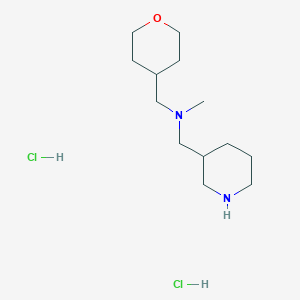 molecular formula C13H28Cl2N2O B1424054 N-Methyl(3-piperidinyl)-N-(tetrahydro-2H-pyran-4-ylmethyl)methanamine dihydrochloride CAS No. 1220038-02-7