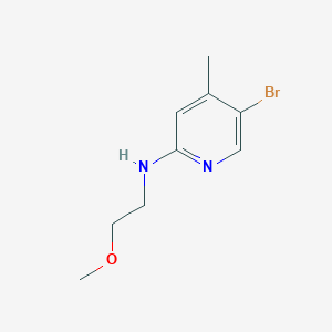 molecular formula C9H13BrN2O B1424062 5-bromo-N-(2-methoxyethyl)-4-methylpyridin-2-amine CAS No. 1220028-40-9