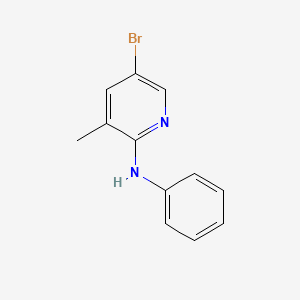 molecular formula C12H11BrN2 B1424064 5-bromo-3-methyl-N-phenylpyridin-2-amine CAS No. 1219957-64-8